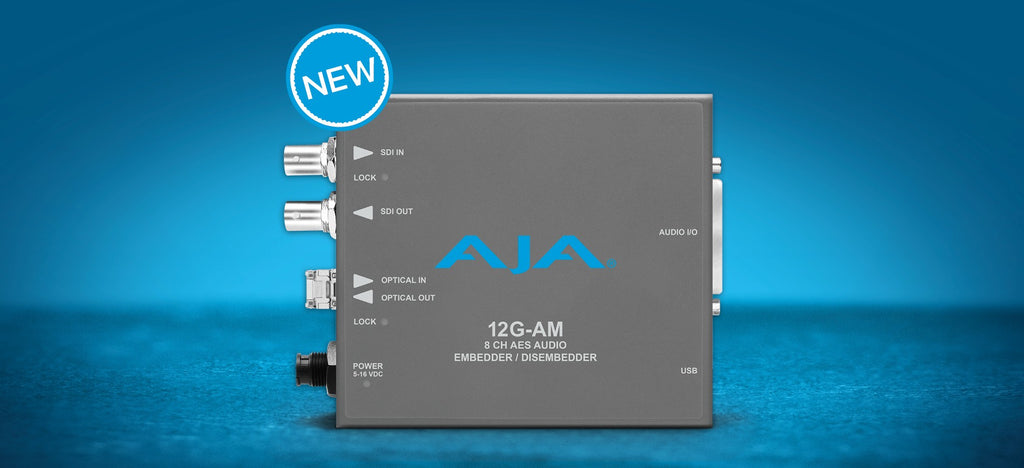 AJA Releases 12G-AM 12G-SDI Audio Embedder / Disembedder