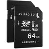 Angelbird 64GB AV Pro MK2 UHS-II SDXC Memory Card (2-Pack) - Coremicro