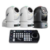 BirdDog P240 40X Full NDI PTZ Camera Bundle (2x White, 1x Black) - Coremicro