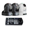 BirdDog P240 40X Full NDI PTZ Camera Bundle (2x Black, 1x White) - Coremicro