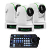 BirdDog P4K 3x 4K NDI PTZ Camera Bundle with PTZ Controller (White) - Coremicro