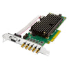 AJA Corvid 44 12G PCIe 4-Channel 12G-SDI I/O Mini-BNC Card (Tall Bracket, Fanless, with HDBNC Cables) - Coremicro