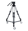 Libec LX10 Studio Two-Stage Aluminum Tripod System and H65B Head with Dual Pan Handles and Spreader Dolly - Coremicro