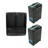 IDX System MC-2U50 PD 2x Sony SB-U50 PD Battery with Charger Kit - Coremicro