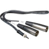 Azden MX-2 - Y Cable for 200UPR & 320UPR with 1/8" (3.5mm) Mini to Dual XLR Connection - Coremicro