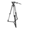 Prompter People TRI-HD500 Heavy-Duty Tripod with 100mm Fluid Head (50lbs Payload) - Coremicro